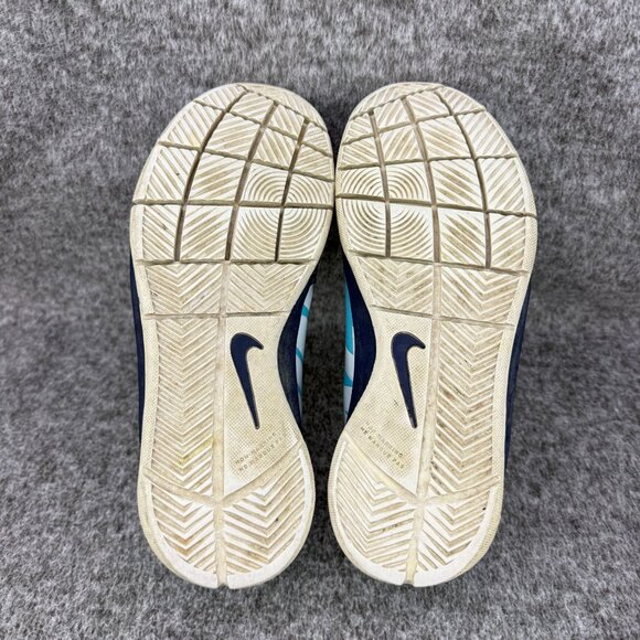 ✅Womens 7.5 Youth 6Y Nike Team Hustle D7 Sneakers Blue Athletic Rubber Sole Shoe - Picture 4 of 13